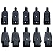 GLE2016 IEC C14 Male + C13 Female Inline Rewirable Power Plug AC 250V 10A, 5 Pairs