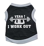 Great deal Pet Summer T-shirt Gray Black for Dog Cat Puppy
