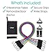 Vive Resistance Bands with Handles (11 Pcs) - Tube Rehab Band Set - Shoulder Pulley Door Anchor - 2 to 70 LBs Tension - Home Workout Elastic Fitness Equipment - Men, Women Training Therapy