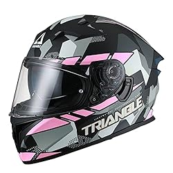 TRIANGLE Full Face Motorcycle Helmet Dual Visor