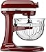 KitchenAid KF26M2XGC 6-Qt. Professional 600 with Glass Bowl - Gloss Cinnamon Dark Red