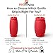Gorilla Grip Weightlifting Thick Grips Fitness Accessory for Barbells, Dumbbells & Kettlebells – Rapidly Strengthen Forearms, Biceps, Chest & Triceps Bodybuilding and Strongman Training