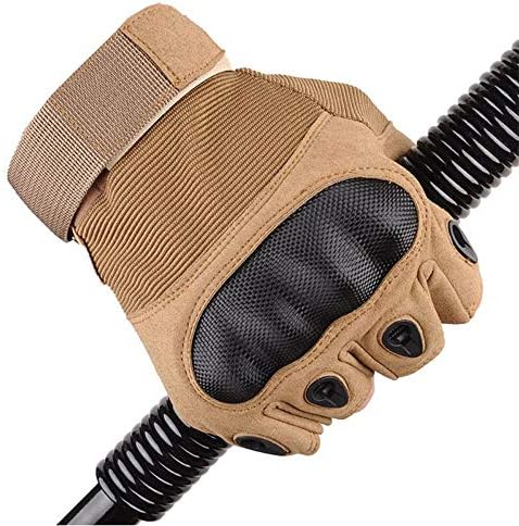 Tactical Half Finger Men Military Army Fight Mittens Protect Shell Carbon Gloves