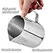 Milk Frothing Pitcher, X-Chef Milk Frother Cup, 20 oz, Metal Frothing Cup Stainless Steel, Milk Steaming Pitcher Espresso Coffee Latte Frother Cup Barista Tools for Coffee Bar (600 ml)