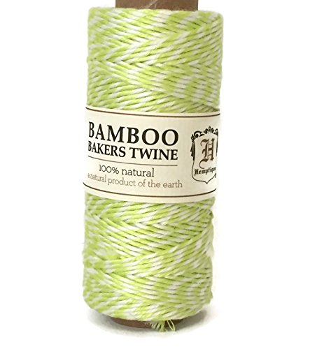 Hemptique Bamboo Bakers Twine Neon Yellow/White