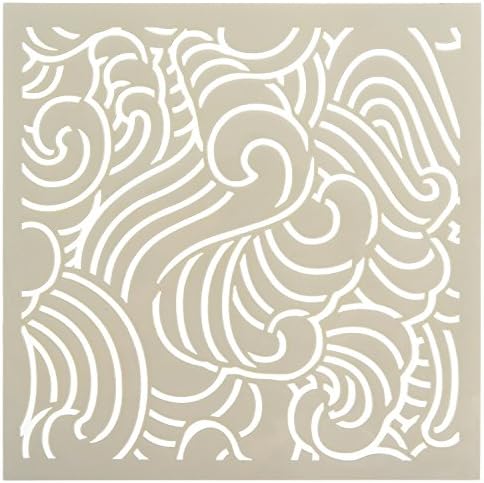 JT Gifts 6 x 6 inch reusable plastic laser cut stencil for painting, home decor, to restore furniture, spray painting, airbrush and more