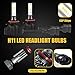 Sampino 9005/H10/HB3 LED Headlight Bulbs All-in-One Conversion Kit 2Packs High Beam/Fog Light Bulb(9140/9145/9040/9045) 8000LM 5500K 12xCSP Chips Cool White