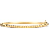 PAVOI 14K Gold Plated Cubic Zirconia Bangle Tennis Bracelets for Women | Classic Love Cuff Bangle Bracelets