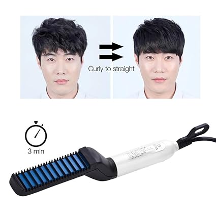 Multifunctional Hair Comb Brush Curling Iron Hair Volumize Flatten