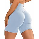 Danysu Hidden Scrunch Shorts for Women 5" No Front Seam Biker Shorts Brazilian Butt Lift