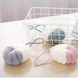 Omenluck 2pc Exfoliating Loofah Sponge Mesh Pouf Shower Bath Ball Deep Clean view 2