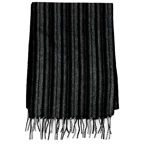 AROSA Menâ€™s Soft and Luxurious 100% Pure Wool Long Winter Scarf, Premium Quality