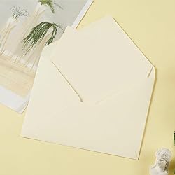 50 Pack A7 Colorful 5x7 Envelopes V Flap Invitation