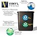 4 Pack Recycle and Trash Sticker Decals to Organize Your Trash - 4in Circle - for Garbage cans and Recycle Bins - Laminated Premium Vinyl Decal (Blue, Small)