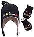 N'Ice Caps Little Boys and Baby Sherpa Lined Fleece Embroidered Hat Mitten Set