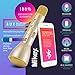 Karaoke-mike MIKEY: Multipurpose Handheld Wireless Portable Microphone and Speaker for Bluetooth Audio Devices, Use with Androids and iOS in 3 Colors (Gold) Just Add Summer