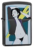 Zippo Pop Art Women Design Black Matte Pocket