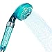 Handheld Filtered Shower Head (Aqua) - 4 Spray Settings for a Full Spa Experience