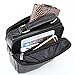 Sunmig Men's Genuine Leather Shoulder Bag Messenger Briefcase CrossBody Handbag (Black)