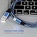 Micro USB Cables, Cablex 3 Pack 6FT Braided High Speed USB 2.0 A Male to Micro B Charging Cord Universal for Android Smartphones, Tablets, MP3 and More Navy Blue