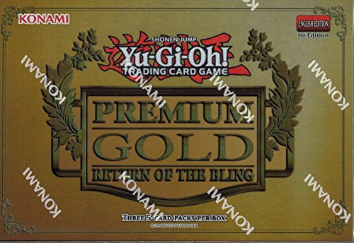 Yugioh 2015 Premium Gold Return of the Bling Series Mini-Box: 3 booster packs of 5 cards each!