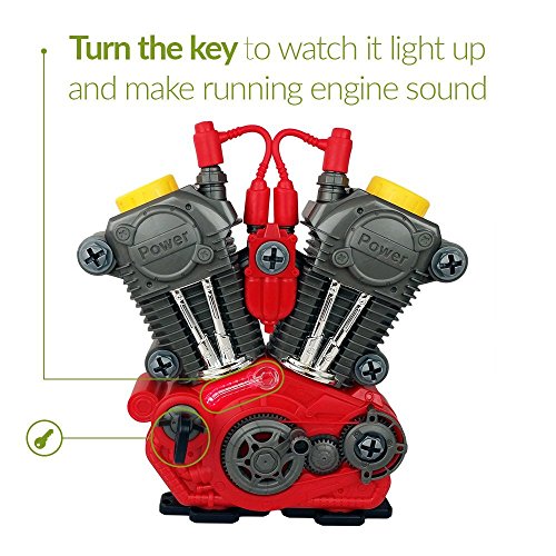 Toy Engine & Tool Set For Kids Build Your Own Motor & Hear It Run