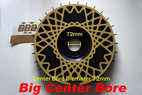 BBS RS turbofan replicas turbo fans Bremsenlüfter Wheel Fans Turbolüfter Lüfterräder Black Big Center Bore (72mm, Black)