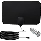 TV Antennas for Smart TV Indoor, HD Digital TV Antenna for Local Channels | TV Antenna-360&deg;Signal Reception,TV Antenna Indoor Support 4K 1080p for All Type of HDTV Digital TV's