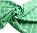 Cacala 100% Turkish Cotton Kitchen Tea Towels, Highly Absorbent Luxury Soft Quick Drying Dish Towel with Hanging Loop for Gym, Yoga, Bath, Sports, Cleaning and Kitchen (23 x 36), Green