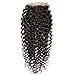 Unice Hair 4x4 Free Part Lace Closure Brazilian Curly Virgin Human Hair Lace Closure Natural Black  (20)