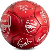 Hy-Pro Arsenal F.C. Classic Signature Football Size 5 Metallic Red view 3