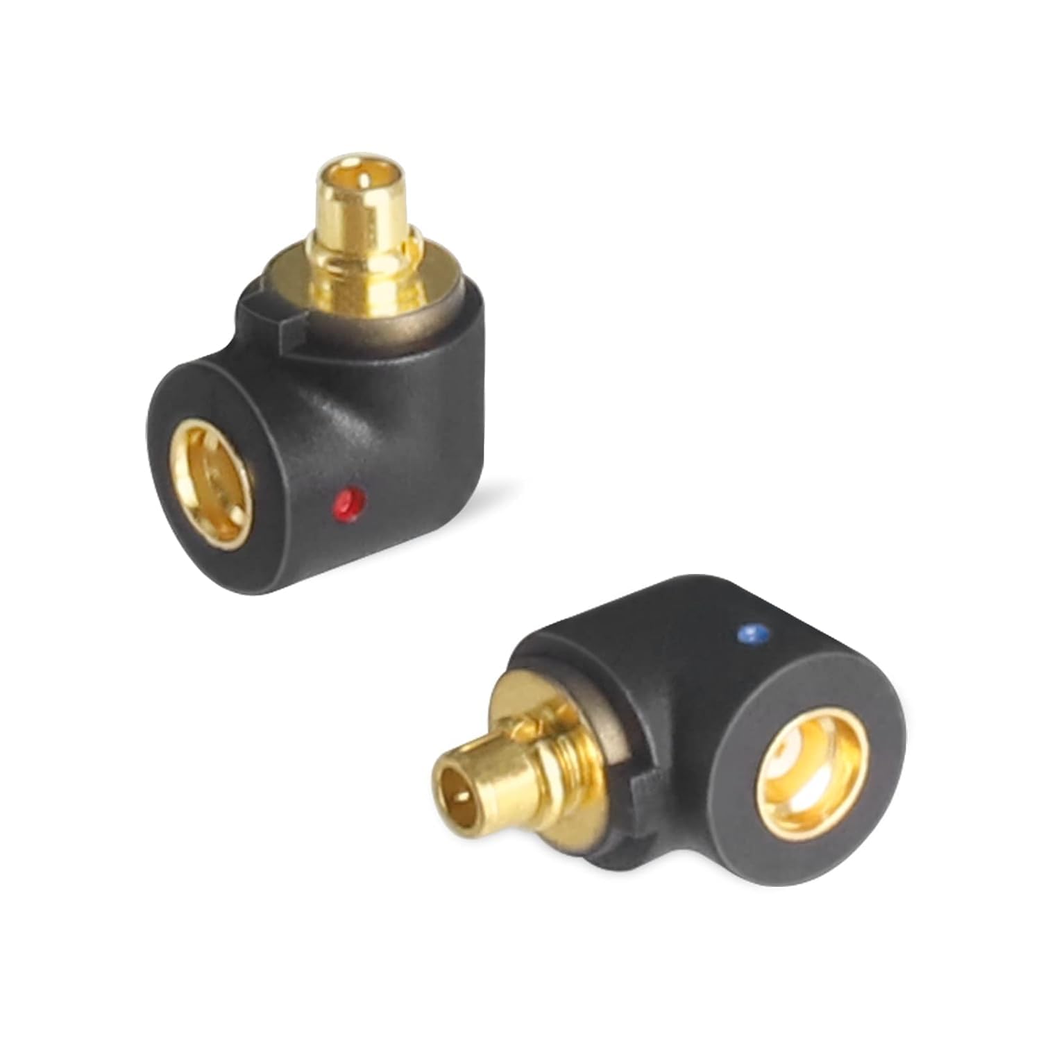 okcsc MMCX Cable Connector Work for MMCX Cable Connected to Etymotic ER4SR ER4XR ER3XR Earphone Compatible for Etymotic Series Headphone Adapter Earphone in Curved Shape Black