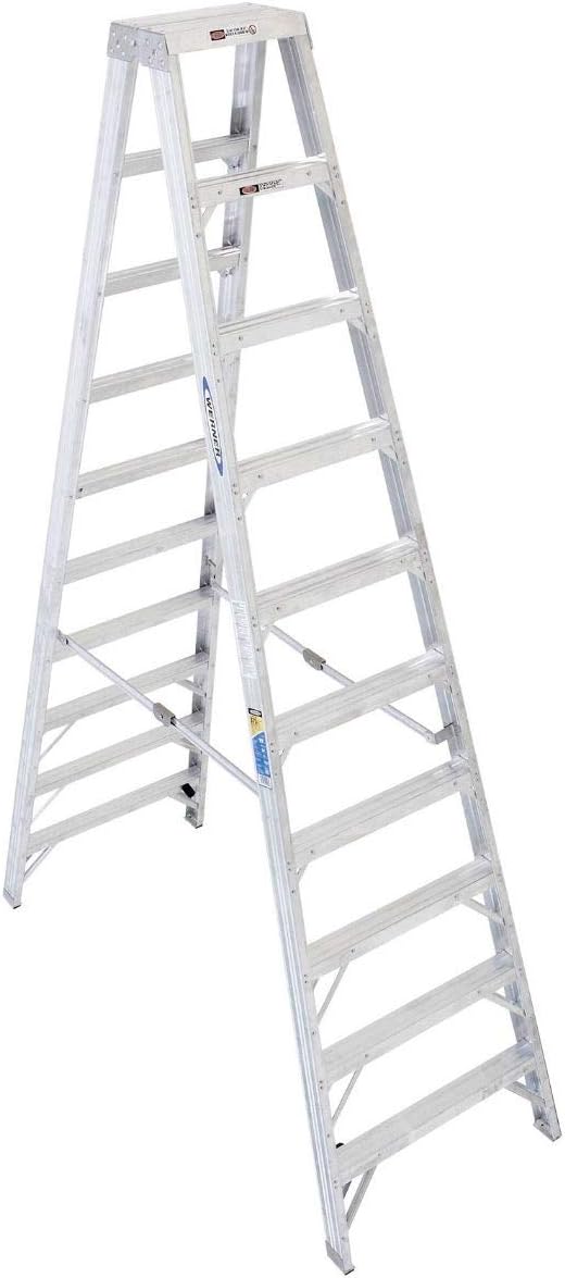 Best Werner 10Ft Aluminum 300Lb Type Ia Straight Ladder