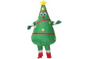 EEkiiqi Christmas Inflatable Costume Halloween Costume Fancy Dress Jumpsuit for Halloween Party/Christmas Decoration