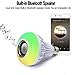 Autai Smart Bulb with Bluetooth Speaker and 24 Keys Remote Control RGB Multi Color Changing Dimmable