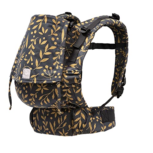 Stokke Limas Carrier Flex, Floral Gold - Full-Buckle Baby Carrier - Ergonomic with Adjustable Features - Three Carrying Options - Safe for Babies from 1 Month/8.8 lbs to 44.1 lbs