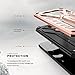 LG V30 Case - Zizo [Static Series] Shockproof [Military Grade Drop Tested] w/ Kickstand [LG V30 Heavy Duty Case] Impact Resistant, Rose Gold/Black