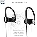 Wireless Headphones Bluetooth Sports Headset IPX7 Waterproof Earbuds APT-X Stereo On Ear Earphones Mic Upgraded SmartOmi SOLE Stainless Steel Made and 10 Hours Battery Great for Gym Running Workout