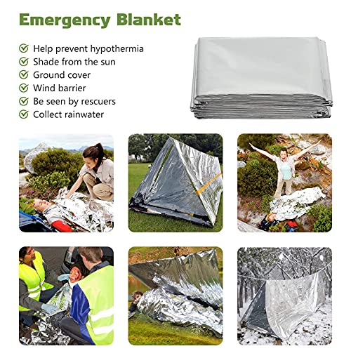 Oismys 18-in-1 Outdoor Adventure Equipment Travel Hiking Biking Camping Hunting Climbing Survival Gear Tool Kits Set