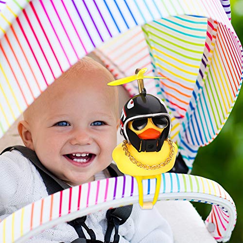 BKpearl 4 Pack Duck Bike Bell, Cute Bicycle Bell Kids Bike Horn for Kids Toddler Children Adults Sport Outdoor