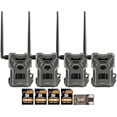 SPYPOINT Flex M Twin Pack 28MP Cellular Trail Cameras Bundle | 32GB High-Speed Memory Card, (7 items)