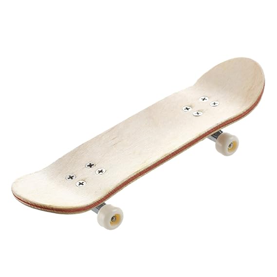 TOOGOO(R) HT00640 Holzgriffbrett Finger Skateboard + Schrauben im Zufallsmuster