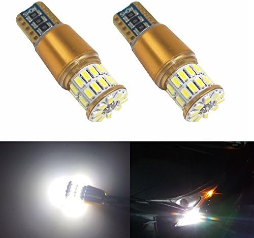 BlyilyB 9-30V T10 Canbus Error Free Car Interior License Lamp Bulbs 194 168 W5W LED 6000K White Light (Pack of 2)