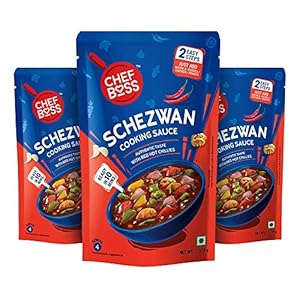 ChefBoss Schezwan Cooking Sauce, Ready to Cook, 525 gm (Pack of 3)