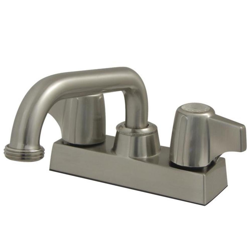 Kingston Brass KB471SN Traditional 4" Laundry Tray Faucet with 6" Spout