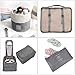 DIMJ Packing Cubes for Suitcase, Mesh Design Suitcase Packing Cubes Set Durable Travel Luggage Organizer, Lightweight Luggage Bags Organizers with Makeup Bag, Shoes Bag.（Grey）