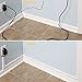Cord Concealer System Covers Cables, Cords, or Wires - Cable Cover Management Raceway Kit for Hiding Wall Mount TV Power Cords in Home or Office (Self-Adhesive) - Simple Cord