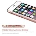 iPhone 6S Case, VANSIN 3 in 1 Ultra Thin and Slim Hard Case Coated Non Slip Matte Surface with Electroplate Frame for Apple iPhone 6 (2014) and iPhone 6s (4.7'')(2015) - Rose Gold