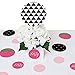 Chic 40th Birthday - Pink, Black and Gold - Birthday Party Giant Circle Confetti - Birthday Party Decorations - Large Confetti 27 Count