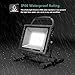 GLORIOUS-LITE 30W LED Work Light, 3000LM LED Flood Lights, 240W Equivalent, IP66 Waterproof, 16ft/5m Cord with Plug, 6500K, Adjustable Working Lights for Workshop Garage, Construction Site